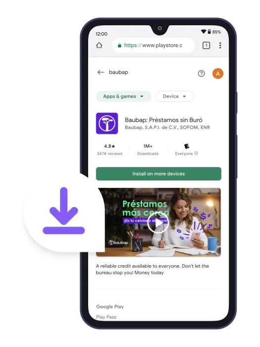 Captura de pantalla (como descargar Baubap en Google Play)