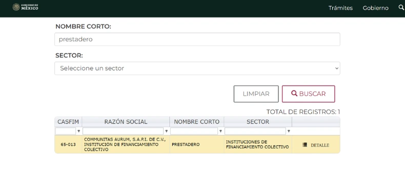 Registro de Prestadero en Comisión Nacional Bancaria y de Valores